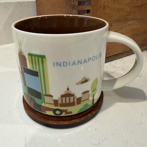 Starbucks You Are Here YAH Indianapolis  Skyline Mug 2015